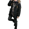 thumbnail image 2 of EnJoCho Boys Winter Coat Warm Quilted Puffer Jacket Water 𝖱esistant Parka Detachable F𝗎r Hood Big Kids Outerwear Jacket Parka Coat, 2 of 8