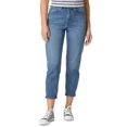 thumbnail image 1 of Unionbay Juniors’ Rigid Mom Jeans, Light Blue/3, 1 of 2