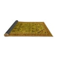 thumbnail image 2 of Ahgly Company Indoor Round Oriental Yellow Industrial Area Rugs, 6' Round, 2 of 4