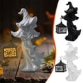 thumbnail image 3 of pitrice Halloween Lantern Witch And Small Witch Holiday Atmosphere Decorations black, 3 of 6