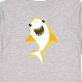 thumbnail image 4 of Inktastic Cute Shark, Little Shark, Yellow Shark, Sea Animal Boys or Girls Long Sleeve Toddler T-Shirt, 4 of 5