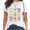 White-1, variant on White Easter Bunny Bow Print T-Shirt Cute Pastel Easter Bunny Bow Coquette Easter Spring Holiday Casual Tops S-5XL