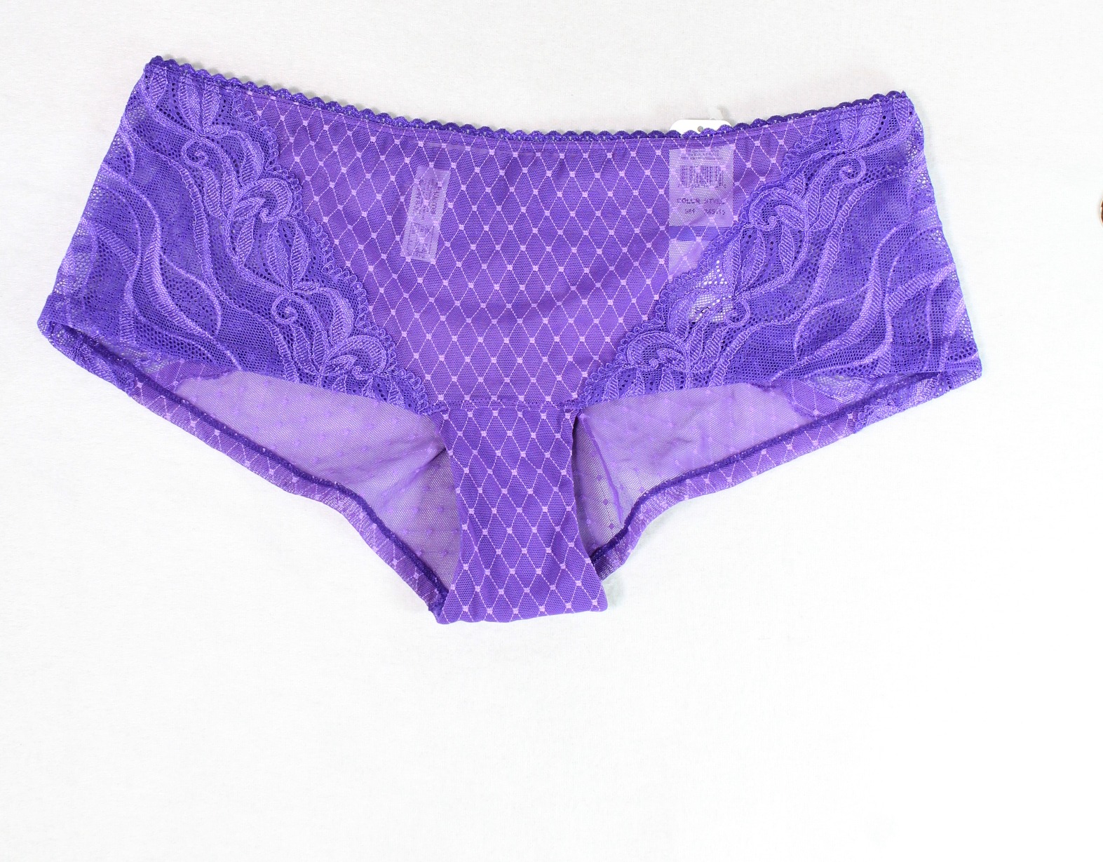 Wacoal - Wacoal NEW Purple Women Size XL Diamond Print Floral Lace