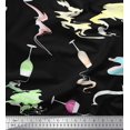 thumbnail image 1 of Soimoi Cotton Poplin Fabric Brush Stroke & Wine Glass Bar Fabric Prints By Yard 56 Inch Wide, 1 of 3