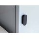 thumbnail image 4 of 4 piezas (negro) tiradores autoadhesivos, mango de humanidad auxiliar para pomos de gabinete de cocina, cajón, ventana, puerta corredera, armario, ayudante de empuje autoadhesivo JM, 4 of 5