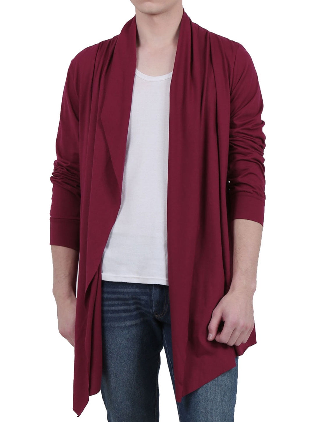 irregular cardigan mens