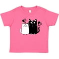 thumbnail image 3 of Inktastic Valentines Day Cat Couple Girls Toddler T-Shirt, 3 of 5