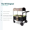 thumbnail image 3 of WONDERFOLD W1 Original Stroller Wagon (2 Seater) - Collapsible Wagon Stroller with Seats with 5-Point Harnesses, Adjustable Push Handle, and Sun Canopy, Tokidoki - Animalini, 3 of 5