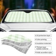 thumbnail image 4 of Kdxio Pistachio Green Checkboard Print Front Windshield Sun Shade,Folding Auto Sunshade for Car Truck SUV-Small, 4 of 7