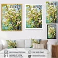 thumbnail image 4 of Designart "Spring Blooms of American Basswood Tree I" Landscapes Framed Wall Art - Country Green Tree Entryway Framed Wall Art Print, 4 of 6
