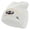 White, variant on US Paratrooper Veteran Embroidered 8 Inch Knitted Short Beanie - Black OSFM