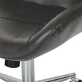 thumbnail image 4 of Chaise de Bureau Chatsworth en Similicuir Noir avec Base Chromée, 4 of 7