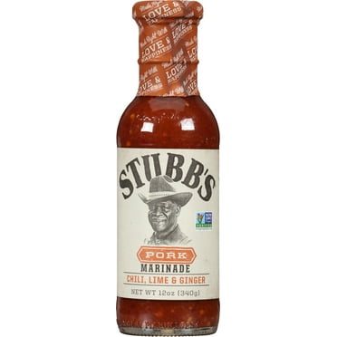 Stubb's Gluten Free Chili, Lime & Ginger Pork Marinade, 12 oz Bottle