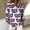 *White, variant on ClodeEU Womens Carnival Print Long Sleeve Shirt, Button Down Casual Holiday Top Purple 09,Womens Plus XL