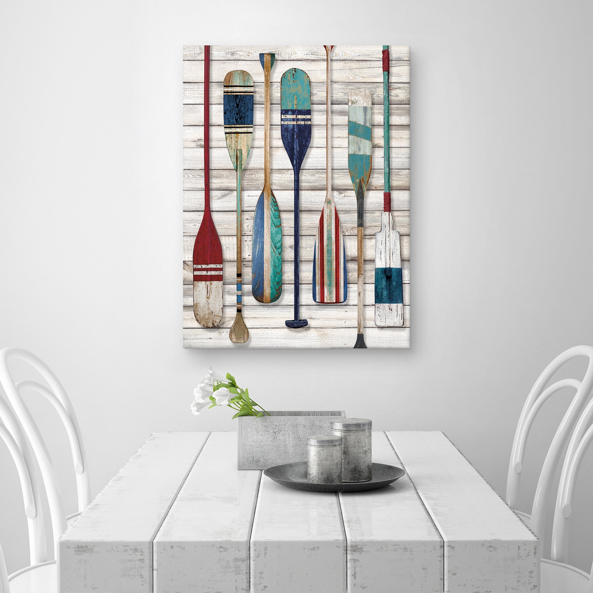 Above Board by Mark Chandon Paddles and Oars Canvas Art