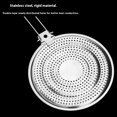thumbnail image 2 of Langgg Tapis de Pot en Acier Inoxydable Isolation Thermique Garde-Flamme Rond Suspendu pour Café avec Poignée Blanche, 2 of 6