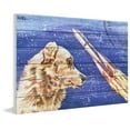 thumbnail image 2 of Marmont Hill - "Dog Watches Takeoff" Painting Print on White Wood, 2 of 5