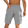 thumbnail image 5 of IhhxPro Men's Outdoor Cargo Shorts Elastic Waist Quick Dry Multi-Pocket Men Summer Work Hiking Casual Loose Fit Lightweight Cotton Travel S-3XL, 5 of 6
