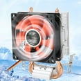 thumbnail image 2 of Enfriador De CPU, Disipador De Calor De CPU De Bajo Ruido Con 2 Tubos De Calor Para 775AMD Ccdes Otros, 2 of 8