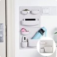 thumbnail image 3 of 1 unidad de estante de pared autoadhesivo que ahorra espacio, estantería para refrigerador, decoración para hogar, estante de almacenamiento para Estilo gris cro B perfecl estante de almacenamiento de pared, 3 of 7