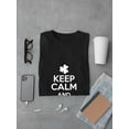 thumbnail image 3 of Keep Calm And Get Lucky Clover Patrick's Day Men Black T-Shirt, Male Medium, 3 of 4
