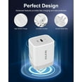 thumbnail image 3 of AILKIN USB C Wall Charger Block,20W PD C Type Wall Chargers for Fast Charging Block Charger Plug Power Adapter USB C Brick Cube Box, 3 of 8