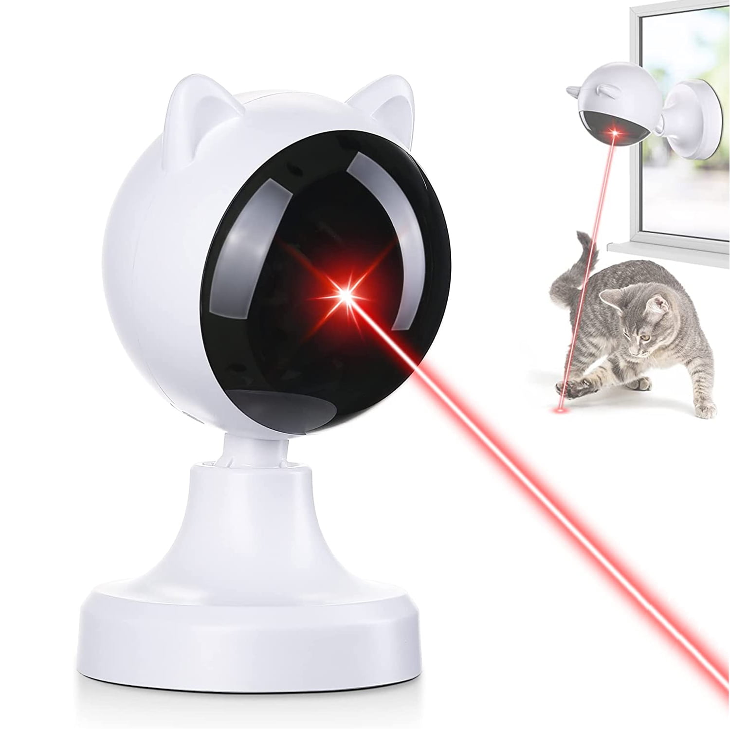 Prociv Automatic Cat Laser Toys, Interactive Laser Cat Toys for Indoor