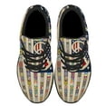thumbnail image 2 of Peace Sign Hippie Shoes Sneakers Black Size 6, 2 of 7