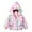 Pink-1, variant on CYRBOKO Jackets for Girls, Long Sleeve Full Zip Printed Windbreaker Athletic Hooded Outerwear Pink Size 5 T