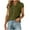 Olive Green, variant on WREESH Women's Henley Shirt Casual Tops with Solid Blouses and Button Short Sleeve V-Neck T-Shirt in Solid Color Gray