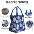 thumbnail image 3 of Pioneer Flower Drawstring Lunch Bag Women - Drawstring Lunch Bag Insulated for Work Office - Stain-Resistant Large Lunchbags for Women with Multi-Pockets, 3 of 6