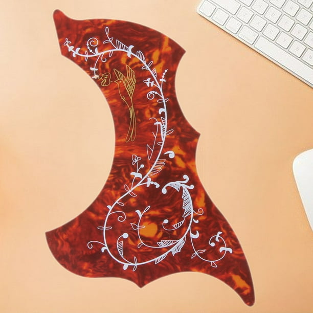 Xewsqmlo Hummingbird Acoustic Guitar Pickguard Selfadhesive Celluloid