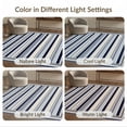 thumbnail image 7 of ODIKA 4'x6' Ultra-Soft Area Rug, Nautical Horizontal Bands Balanced That Couch Navy Vintage Kind None Washable, Bare feet friendly, Silk-Touch for Bedroom Home office, 7 of 7