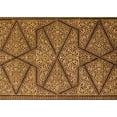 thumbnail image 1 of Ahgly Company Machine Washable Indoor Rectangle Transitional Yellow Area Rugs, 2' x 5', 1 of 7