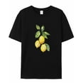 thumbnail image 6 of Men's T-Shirt Summer Yellow Lemon Short Sleeve Casual Tee Classic Crew Neck T-Shirt for Men, S, 6 of 7
