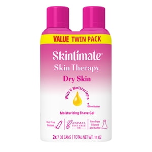 Skintimate Dry Skin Women's Shave Gel, Twin Pack 7 oz
