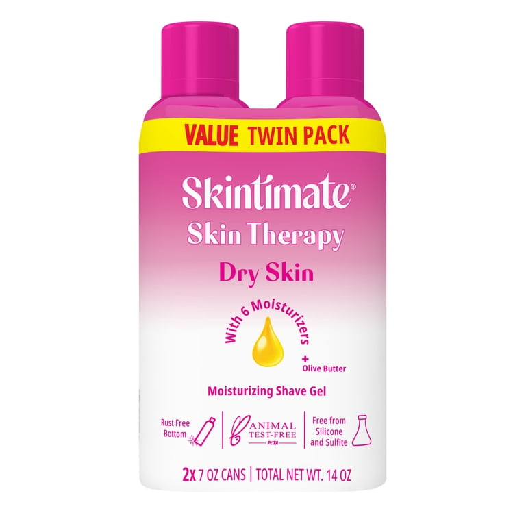 Skintimate Dry Skin Women's Shave Gel, Twin Pack 7 oz photo 1