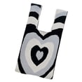thumbnail image 2 of Bolso de mano de punto para mujer, bolso tipo cubo, bolso con asa superior, bolso tejido, bolso de hombro para negro, 2 of 9