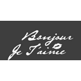 thumbnail image 2 of Bonjour Je T'Aime Adult Short Sleeve Tee-Small-Charcoal, 2 of 3