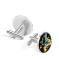 thumbnail image 3 of Woodpecker Elegant Men's Stainless Steel Cufflinks Set for Formal Attire and Special Occasions, 3 of 6