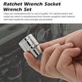 thumbnail image 2 of 53PCS Chrome-vanadium Steel 1/4'' Ratchet Wrench Socket Wrench Set Household Automobile and Motorcycle Repairing Maintenance Tool Kit, 2 of 7
