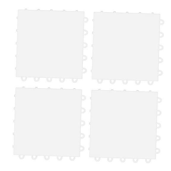 Moyitang 4 Pieces Ice Tiles Hockey Practice Pads Pucks PETG Convenient Portable 25cmx25cm