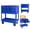 Blue, variant on NIGSQJB 3 Drawers Rolling Tool Cart, Utility Tool Box with Wheels Wood Top Mechanic Tool Storage Organizer Cabinet, Multifunctional Tool Chest for Garage, Warehouse, Workshop, Repair Shop, Blue