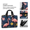 thumbnail image 4 of FORMRS 16" Laptop Bag Carrying Sleeve Case with Handle Travel Shoulder Briefcase, Floral Flamingo, 4 of 8