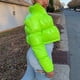thumbnail image 4 of Abrigo corto de invierno para mujer, abrigo cálido con cuello levantado, chaqueta con capucha, prendas de vestir de invierno delgadas Fridja  po3077, 4 of 6