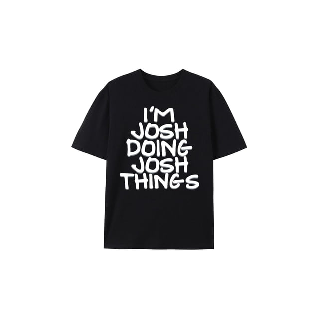 Fancy Letter Print T Shirt Casual Breathable Fabric Graphic Tee Street Style Short Sleeve Black Top