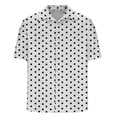 thumbnail image 5 of Nmnitkp Mens T-Shirts Trend Men's Button Down Shirt Short Sleeve Casual Shirt for Men Summer Business Casual Dress Shirt 4XL, 5 of 5