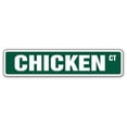 thumbnail image 1 of SignMission SS-Chicken Panneau de Rue pour Poulet 4 x 18 Po., 1 of 1