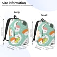 thumbnail image 4 of Balery Kawaii Sushi Vintage Canvas Backpack for Men and Women - Large Capacity, Durable Travel Laptop Bag for School, Work, Hiking, and Outdoor Activities, 4 of 7