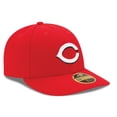 thumbnail image 2 of Men's New Era Red Cincinnati Reds Authentic Collection On Field Low Profile Home 59FIFTY Fitted Hat, 2 of 4